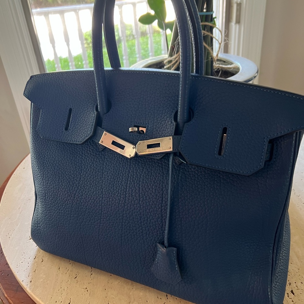 Bleu Electrique Hermes Togo Birkin 35 Fashionphile Very Good Cond’n